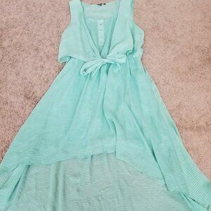 Forever 21 tie front plaid dress junior's size M